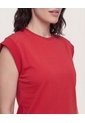 Camiseta Basica Boxi  Para Mujer Rojo Ostu de Ostu