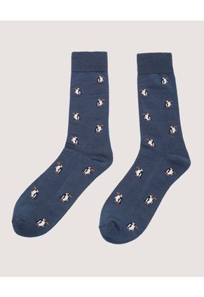 Medias X3 Para Hombre Caña Larga Color Negro Marca Ostu #60980339