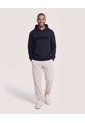 Hoodie Con Estampado  Para Hombre Negro Ostu de Ostu