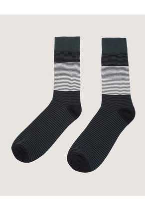 Medias X3 Para Hombre Caña Larga Color Negro Marca Ostu #60980338