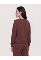 Buzo Cerrado Unicolor  Para Mujer Café Ostu de Ostu