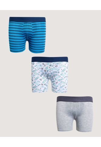 Boxer X3 Infantil Niño Filete Medio Color Negro Marca Ostu #80000104 Ostu