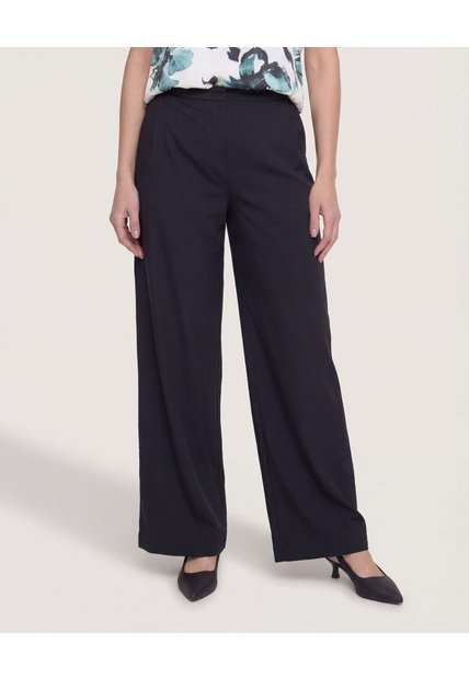 Pantalón Con Prenses  Para Mujer Negro Ostu