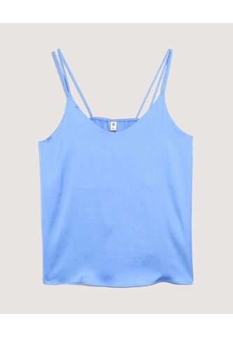 Blusa  Para Mujer Manga Sisa Color Azul Marca Ostu #40121299 Ostu