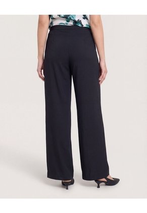 Pantalón Con Prenses  Para Mujer Negro Ostu