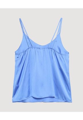 Blusa  Para Mujer Manga Sisa Color Azul Marca Ostu #40121299