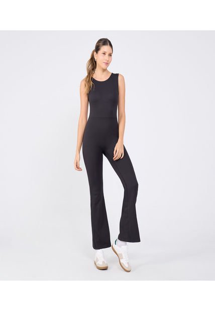 Enterizo Para Mujer Manga Sisa Color Negro Marca Ostu #40320114