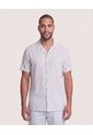 Camisa Resort De Manga Corta  Para Hombre Azul Ostu de Ostu