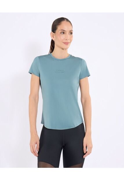 Camiseta  Para Mujer Manga Corta Cuello Redondo Color Verde Marca Ostu #40092810