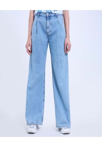 Jean Para Mujer Wide-Leg Color Azul Claro Marca Ostu #40160488 Ostu