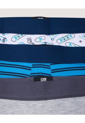 Boxer X3 Infantil Niño Filete Medio Color Negro Marca Ostu #80000104