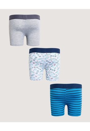 Boxer X3 Infantil Niño Filete Medio Color Negro Marca Ostu #80000104