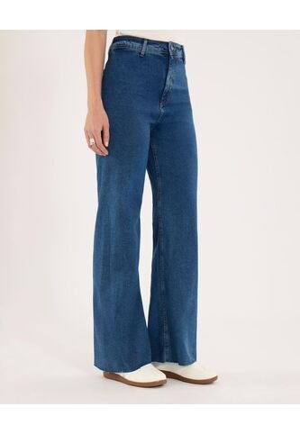 Jean Para Mujer Culotte Color Azul  Marca Ostu #40160404 Ostu