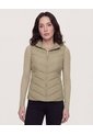 Chaleco Acolchado Unicolor  Para Mujer Verde Ostu de Ostu