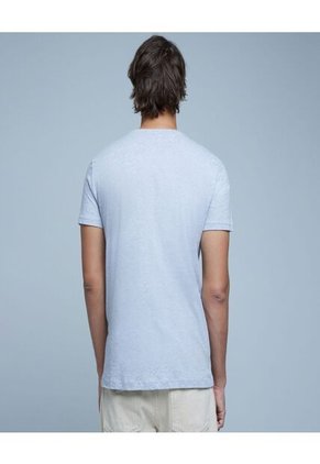 Camiseta Para Hombre Manga Corta Color Gris Marca Ostu #60091216