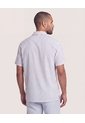 Camisa Resort De Manga Corta  Para Hombre Azul Ostu de Ostu