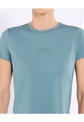 Camiseta  Para Mujer Manga Corta Cuello Redondo Color Verde Marca Ostu #40092810