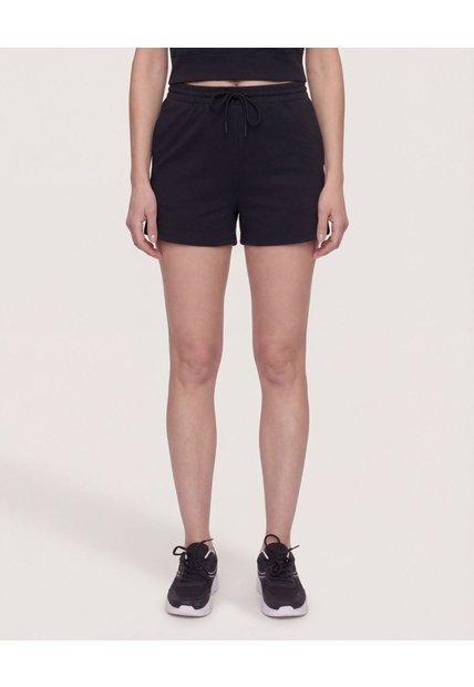 Short Unicolor  Para Mujer Negro Ostu