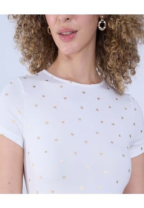 Body Para Mujer Manga Corta Color Crudo Marca Ostu #40200156