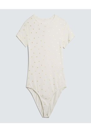 Body Para Mujer Manga Corta Color Crudo Marca Ostu #40200156