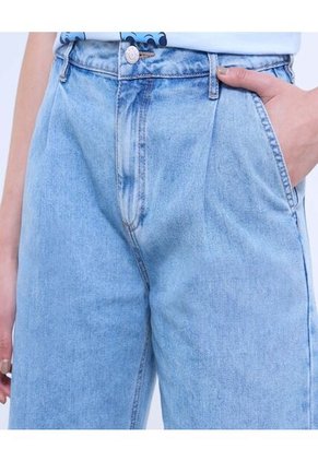 Jean Para Mujer Wide-Leg Color Azul Claro Marca Ostu #40160488