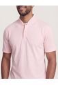 Polo  Para Hombre Cuello Mao Sin Bolsillo Color Rosa Marca Ostu #60110912 de Ostu