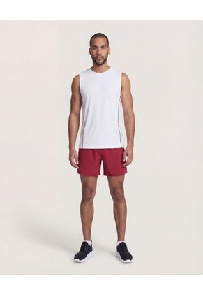 Bermuda  Para Hombre Deportiva Corto Color Rojo Marca Ostu #60100495