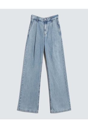 Jean Para Mujer Wide-Leg Color Azul Claro Marca Ostu #40160488
