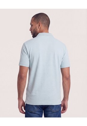 Polo Texturizada  Para Hombre Verde Ostu