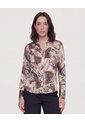 Camisa Satinada  Para Mujer Negro Ostu de Ostu