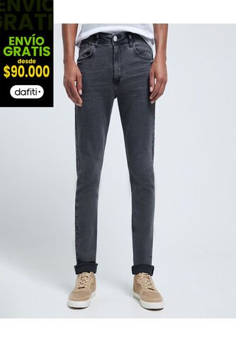 Jean Para Hombre Skinny Color Negro Marca Ostu #60160307 Ostu