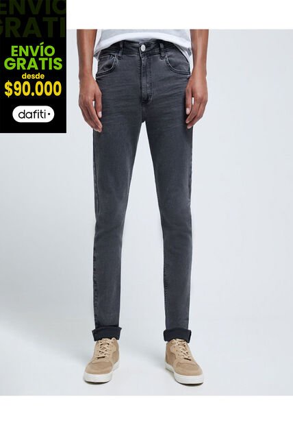 Jean Para Hombre Skinny Color Negro Marca Ostu #60160307