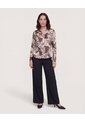 Camisa Satinada  Para Mujer Negro Ostu de Ostu