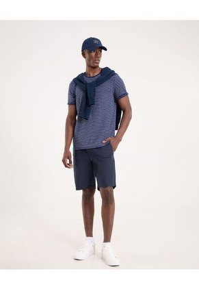 Camiseta Para Hombre Manga Corta Color Azul  Marca Ostu #60091263