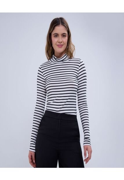 Camiseta Para Mujer Manga Larga Color Crudo Marca Ostu #40092117