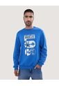 Buzo Para Hombre Cuello Redondo Color Azul Rey Marca Ostu #60060379 de Ostu