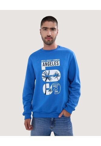 Buzo Para Hombre Cuello Redondo Color Azul Rey Marca Ostu #60060379 Ostu