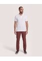 Polo Texturizada Manga Corta  Para Hombre Crema Ostu de Ostu