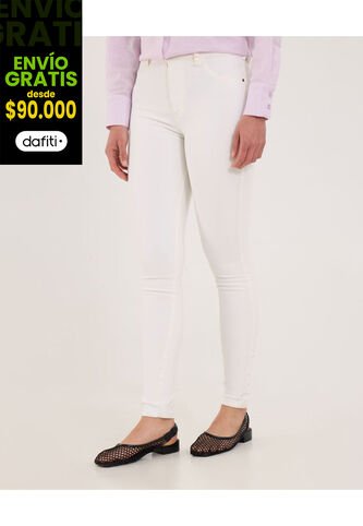 Jean Para Mujer Push Up Color Blanco Marca Ostu #40160437 Ostu