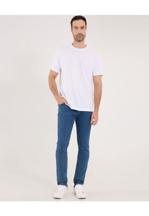 Jean Para Hombre Skinny Color Azul Medio Marca Ostu #60160380