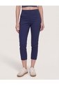 Pantalón Basico Capri  Para Mujer Azul Ostu de Ostu