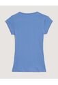 Camiseta  Para Mujer Manga Corta Cuello Redondo Color Azul Marca Ostu #40092699 de Ostu