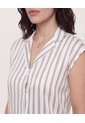 Camisa Satinada Sin Mangas  Para Mujer Café Ostu de Ostu