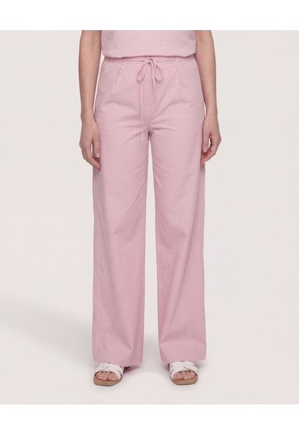 Pantalón Encauchado  Para Mujer Rosa Ostu