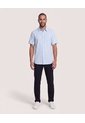 Camisa Resort De Manga Corta  Para Hombre Azul Ostu de Ostu