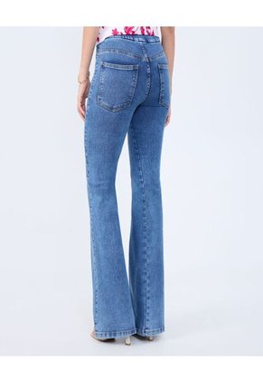 Jean Para Mujer Jeggings Flare Color Azul Medio Marca Ostu #40160528