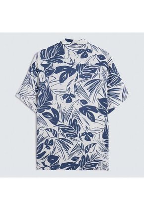 Camisa Para Hombre Manga Corta Sin Bolsillo Cuello Abierto Color Azul Oscuro Marca Ostu #60010784