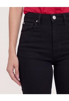 Jean Skinny Flare Para Mujer Negro Ostu