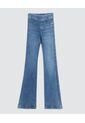 Jean Para Mujer Jeggings Flare Color Azul Medio Marca Ostu #40160528 de Ostu