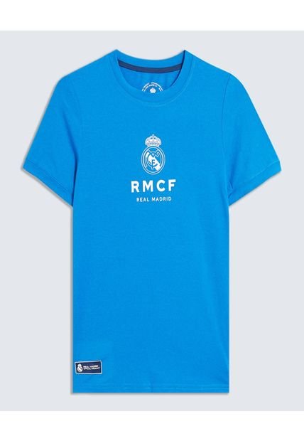 Camiseta Infantil Niño Manga Corta Cuello Redondo Color Azul Marca Ostu #80090293